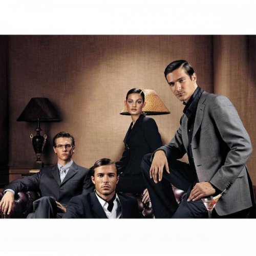 Butoni argint James, Gri, Elemente Swarovski 