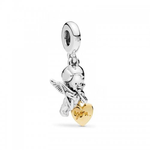 Talisman din argint charm tip pandora Cupidon