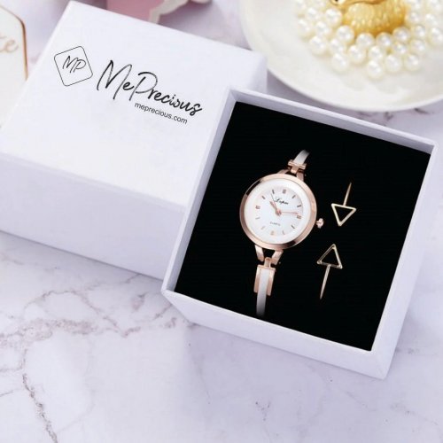 Ceas femei Emma Quartz ,Rose auriu