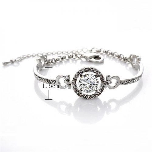 Bratara din argint Sarah cu elemente swarovski lungime reglabila