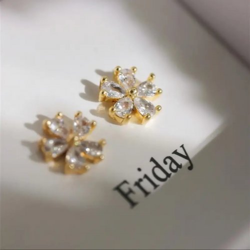 Set 5 Cercei femei placati cu aur 14k Serenity