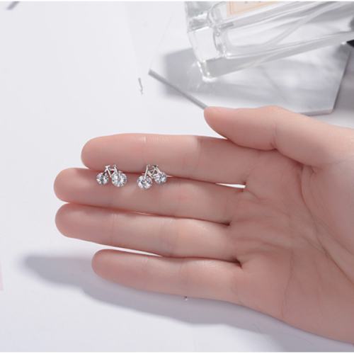 Cercei bicicleta, Elemente Swarovski  