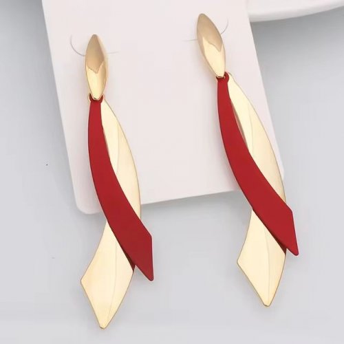 Cercei fashion femei Red and Gold Sword Passion