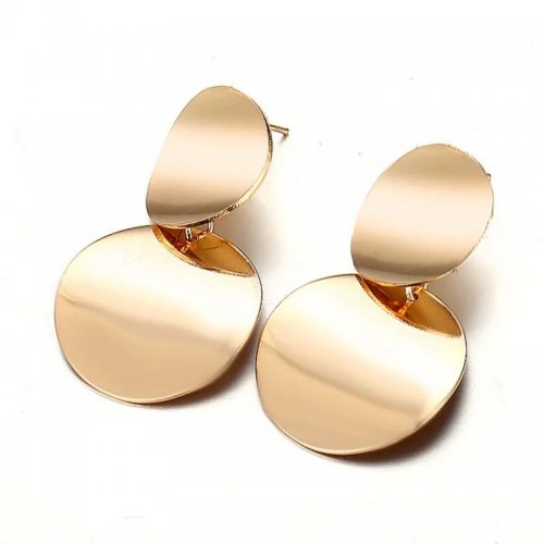 Cercei femei Vintage inele pline gold Big