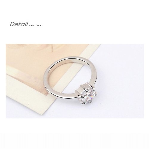 Inel argint logodna Swarovski Tender