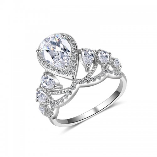 inel argint Queen, Elemente Swarovski 