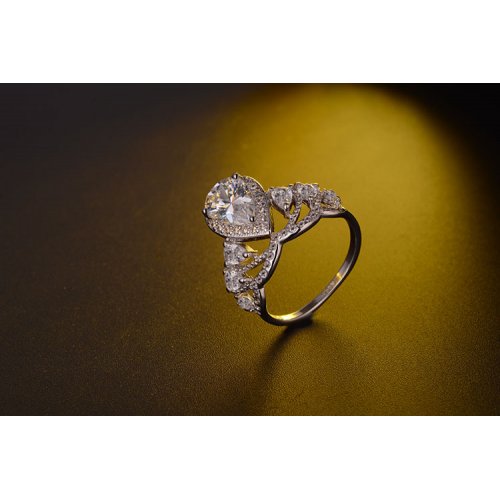 inel argint Queen, Elemente Swarovski 